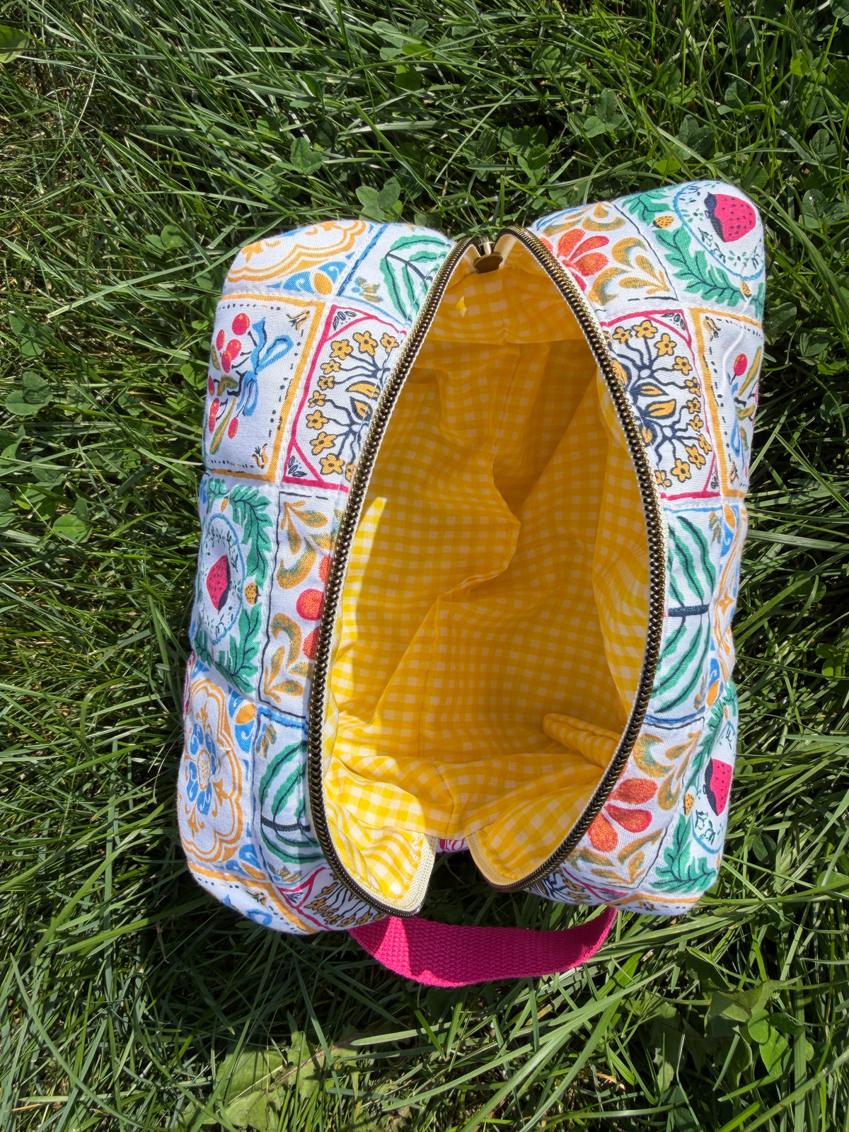 Mediterranean Babe {Signature Large Cosmetic Bag}