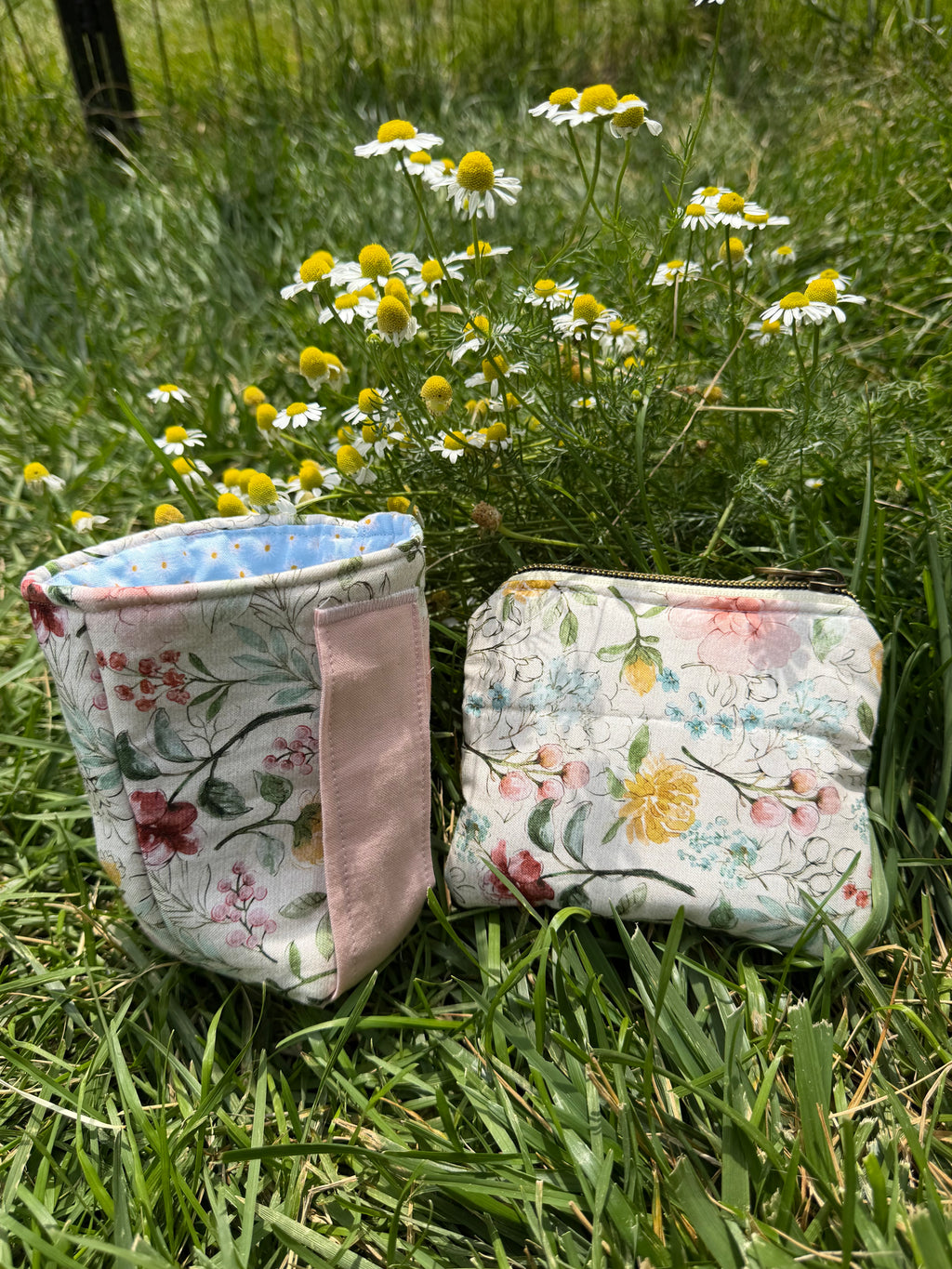 Postcards & Petals – Insulated Koozie & Wallet Set