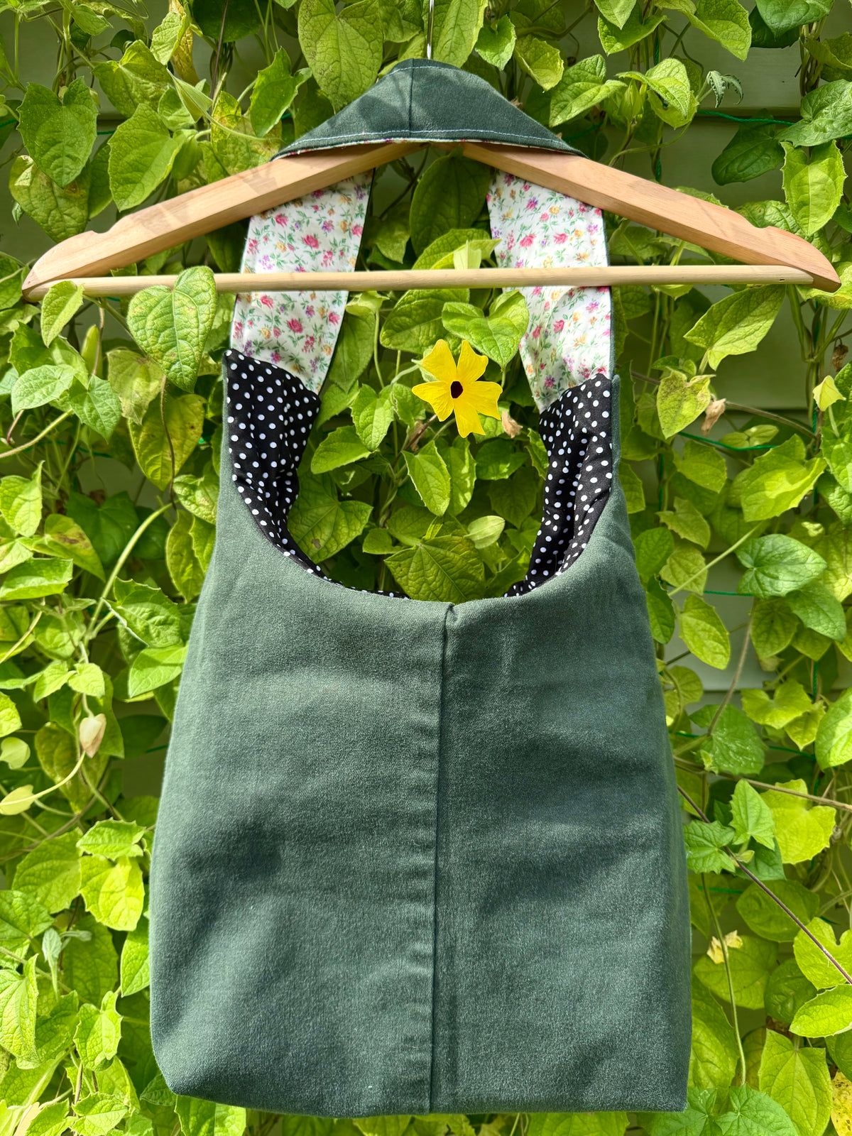 Wings & Wildflowers- One-of-a-Kind Upcycled Tote