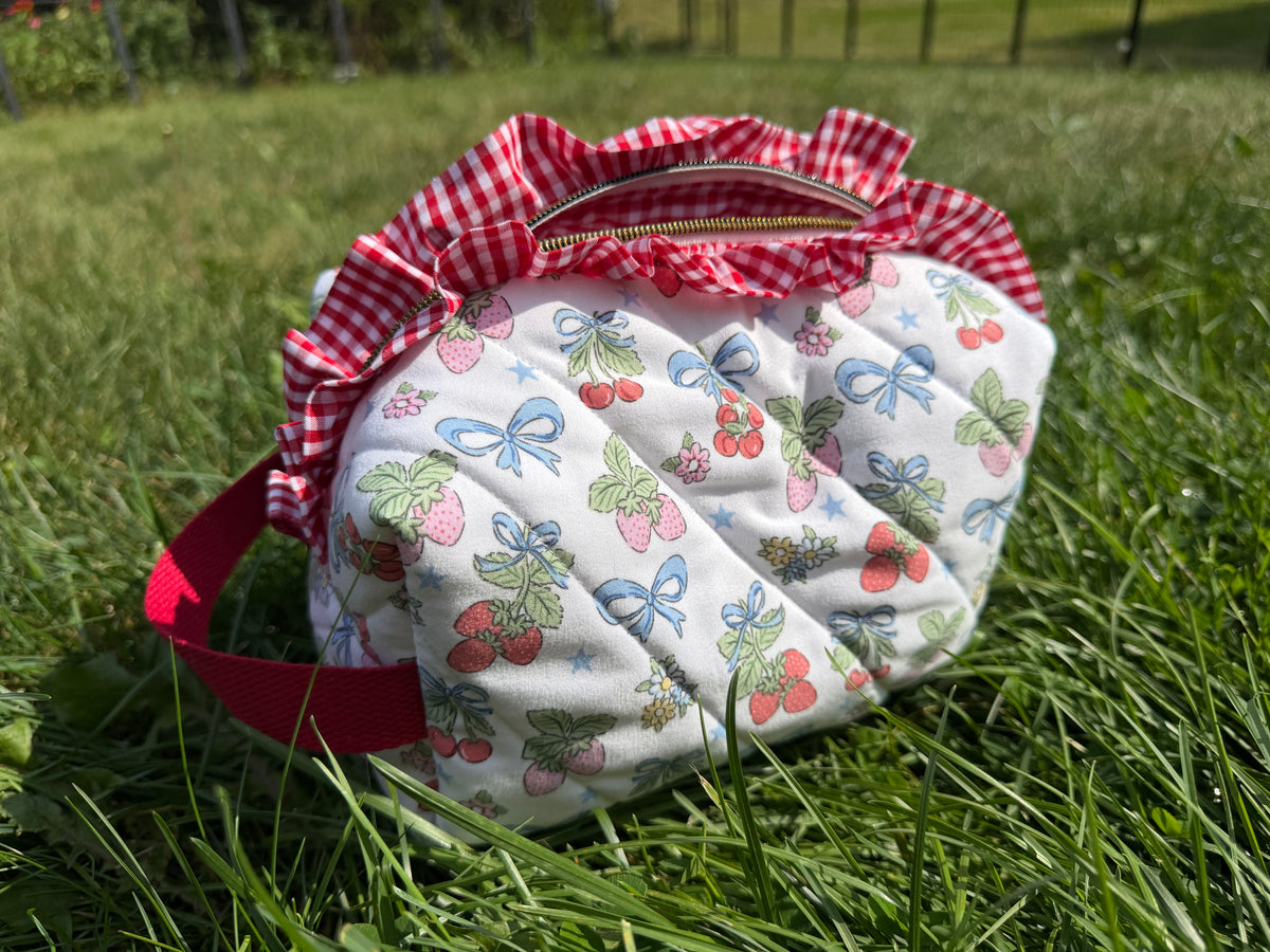 Little Miss Berry {Signature Large Cosmetic Bag}