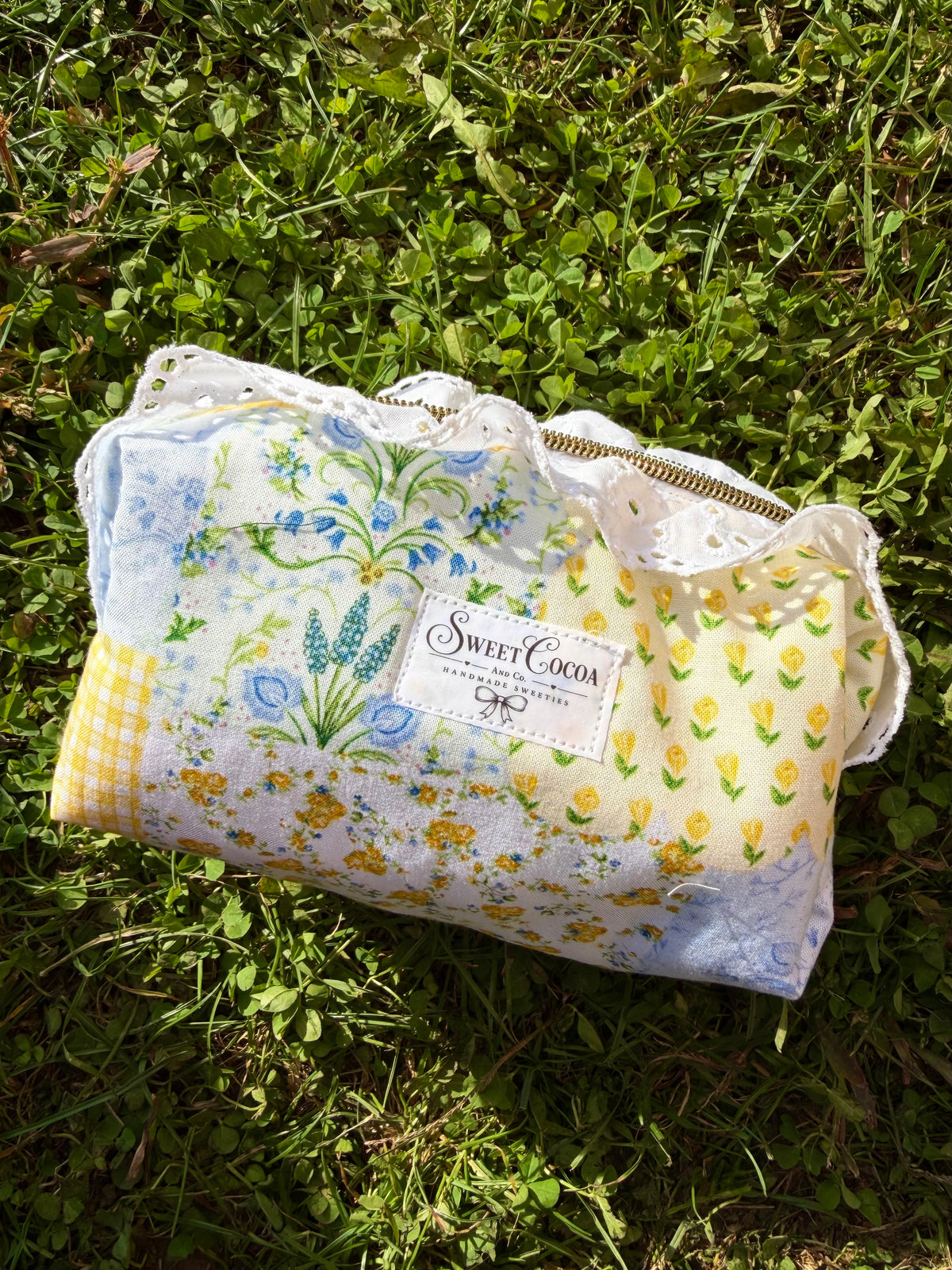 Garden Tea Party Mini | Make Up Brush/ Pencil Pouch