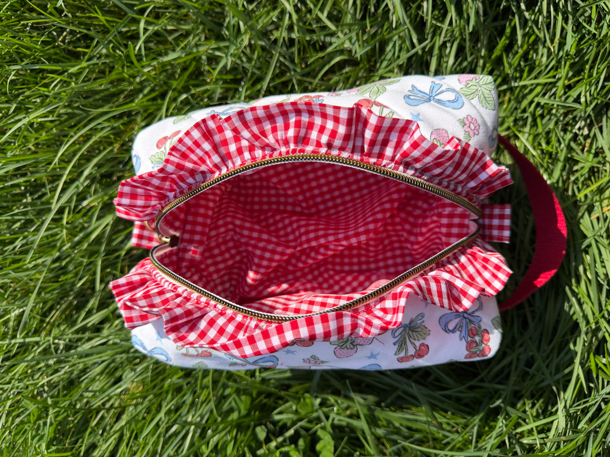 Little Miss Berry {Signature Large Cosmetic Bag}