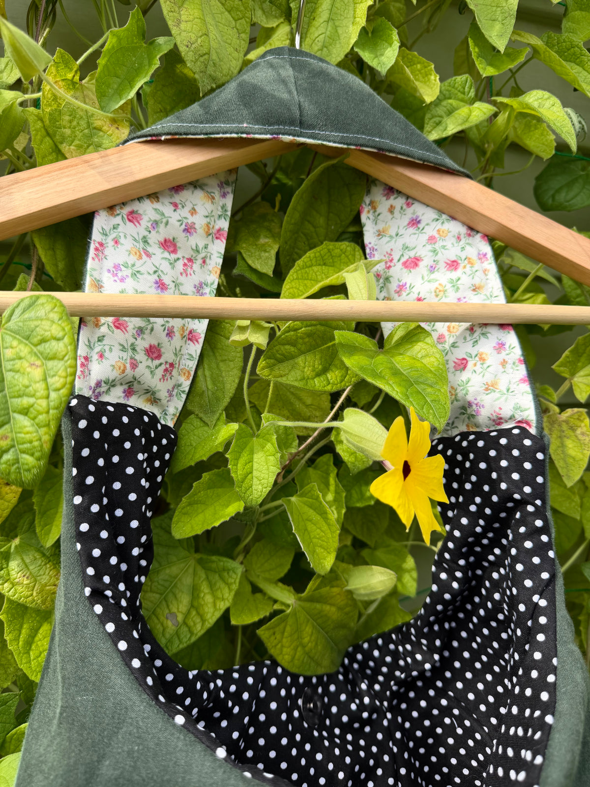 Wings & Wildflowers- One-of-a-Kind Upcycled Tote