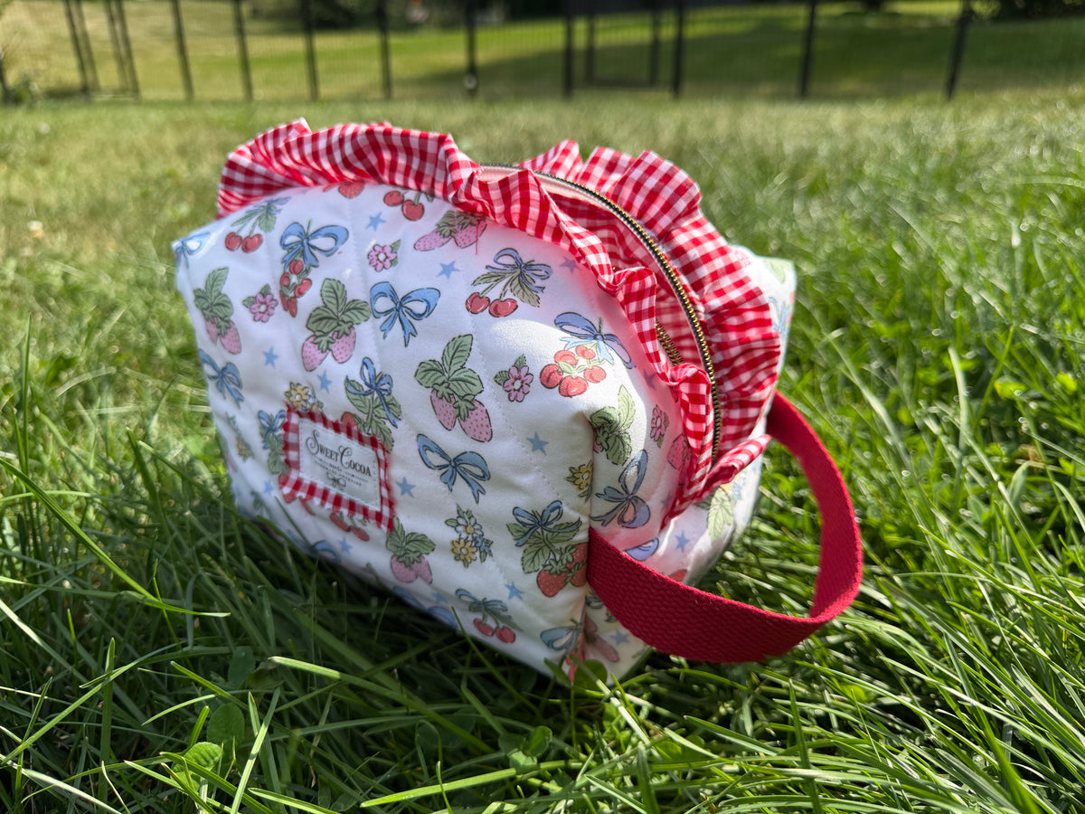 Little Miss Berry {Signature Large Cosmetic Bag}