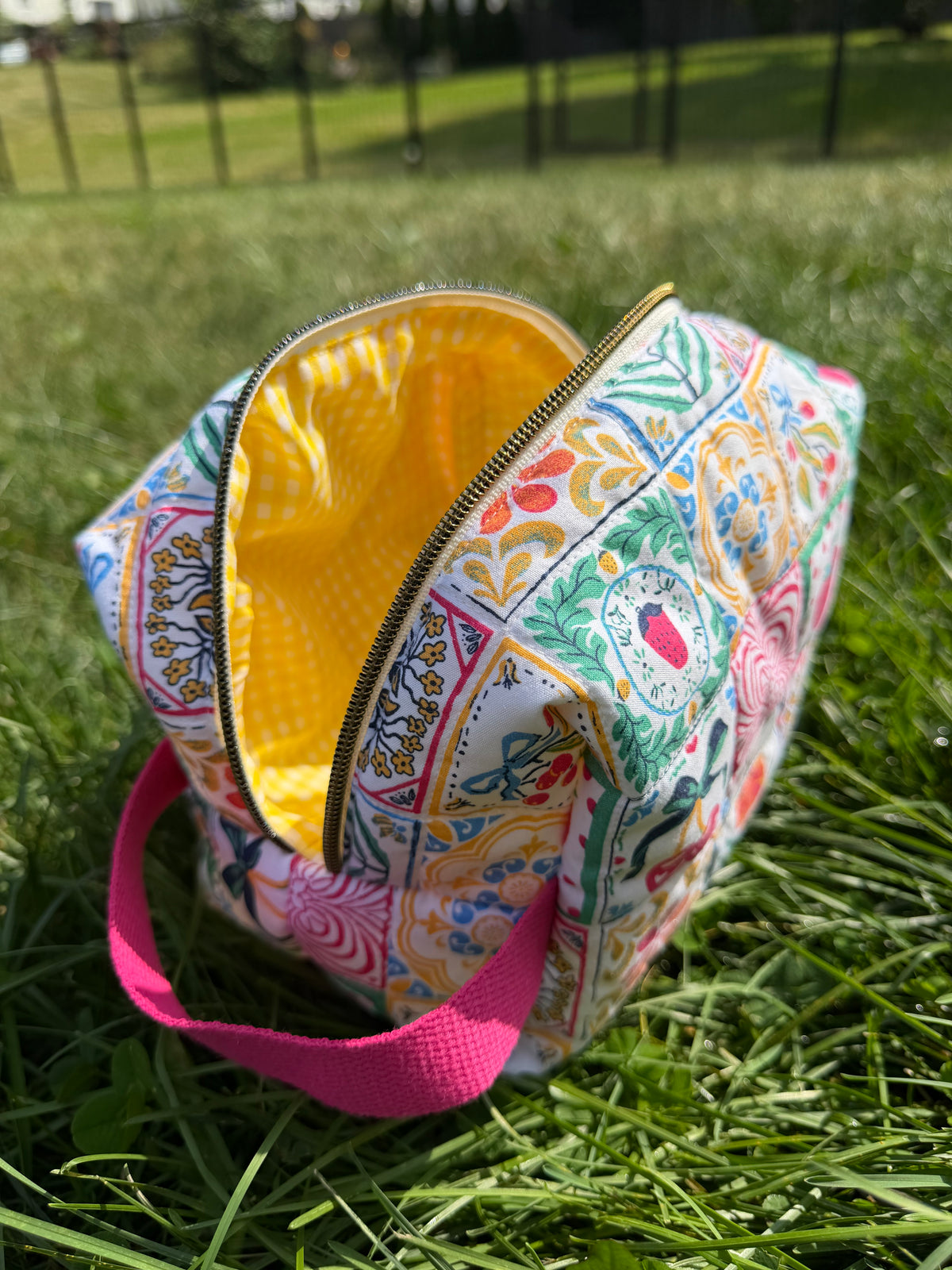 Mediterranean Babe {Signature Large Cosmetic Bag}