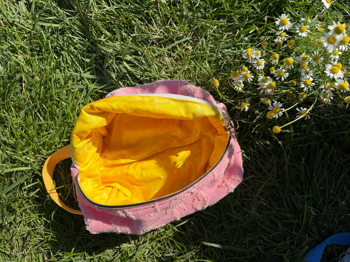 Pink Flamingo Beach Bag